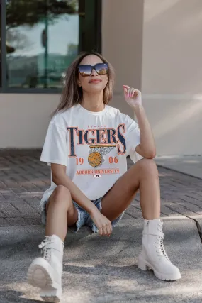 AUBURN TIGERS COURT DATE OVERSIZED CREWNECK TEE