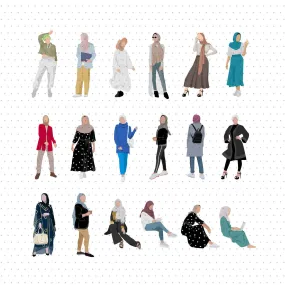 Modern Islamic Women (18 Figures)
