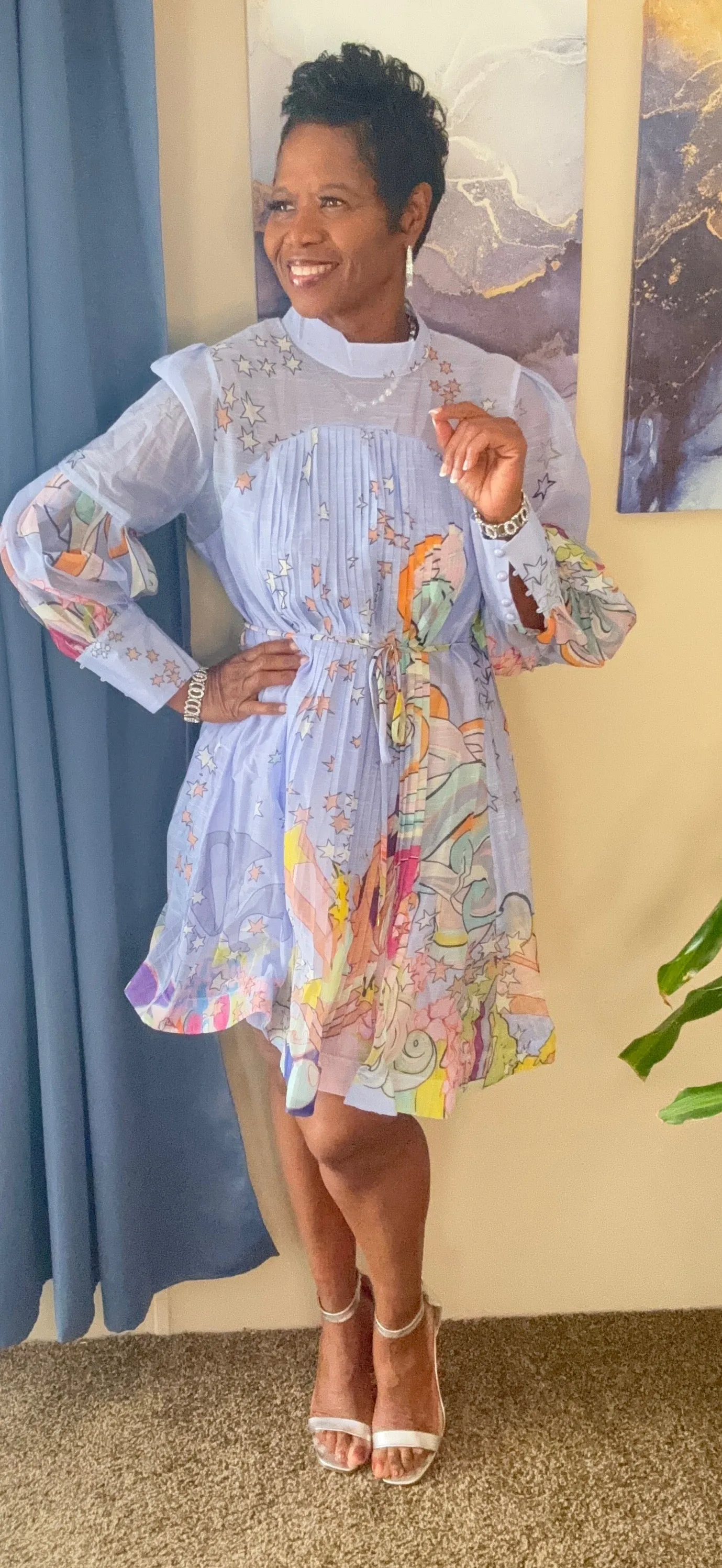 Portia's passion purple skater dress