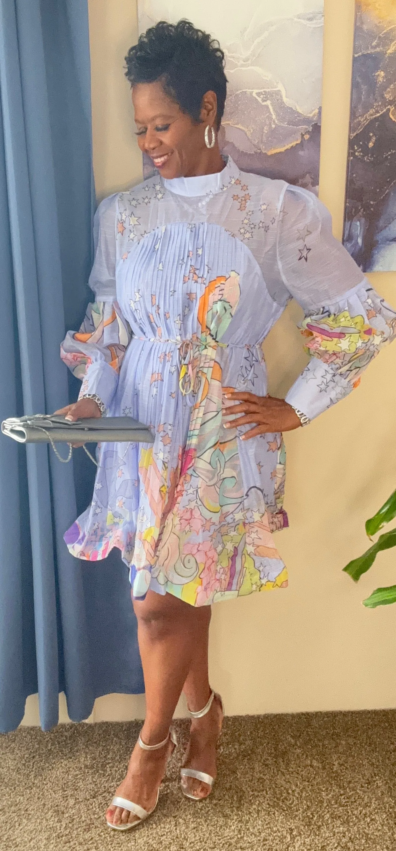 Portia's passion purple skater dress