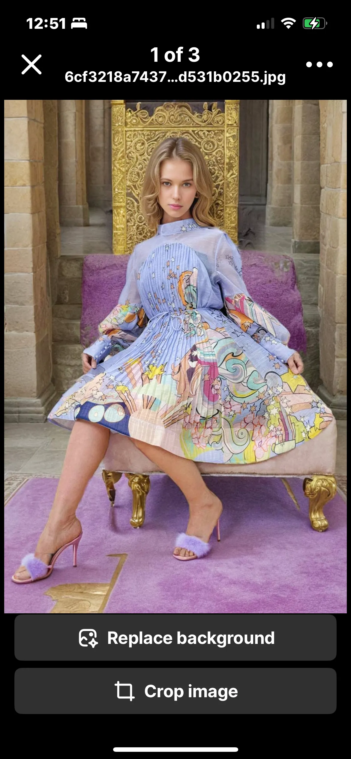 Portia's passion purple skater dress