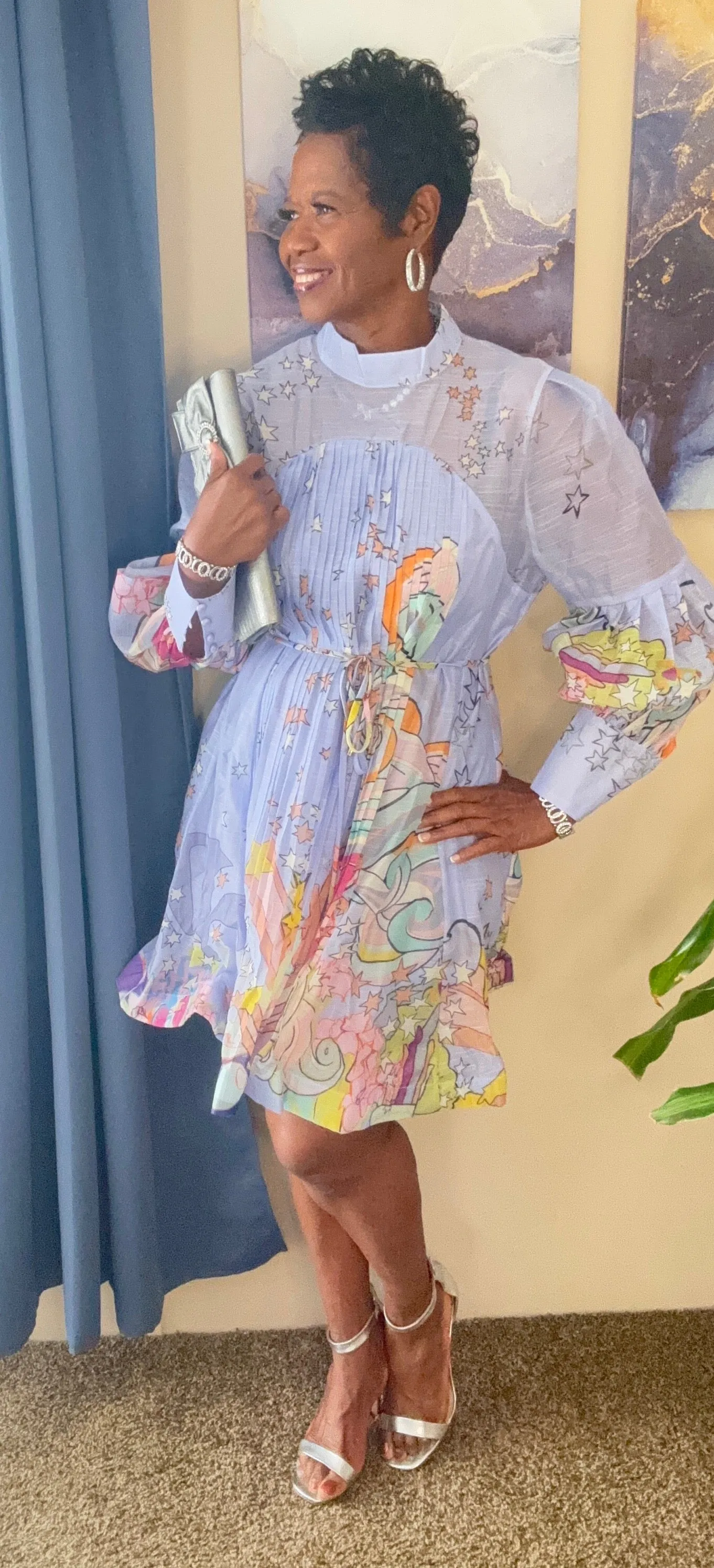 Portia's passion purple skater dress