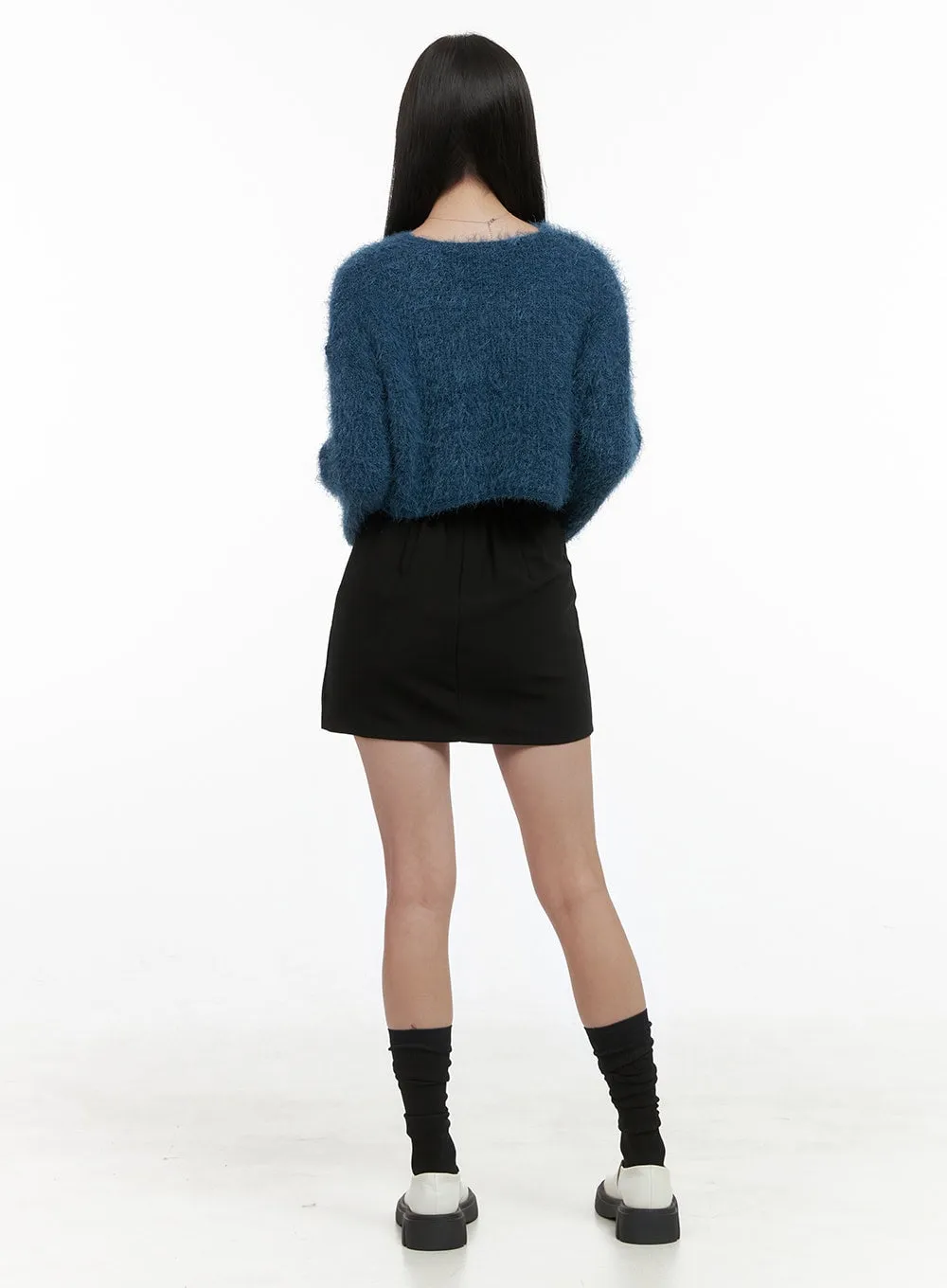 Ribbon-Trimmed Bolero Cardigan OS411